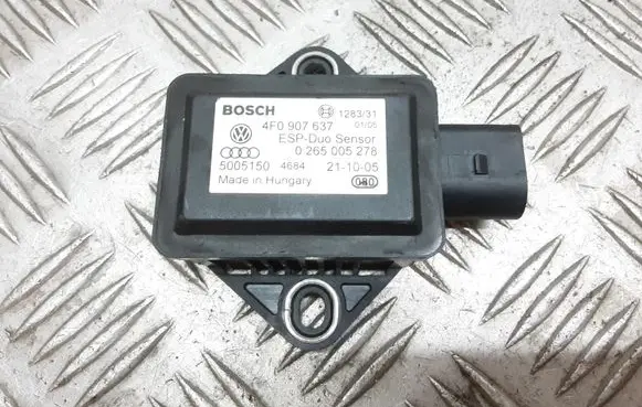Audi A6 S6 C6 4F ESP acceleration yaw rate sensor 4F0907637