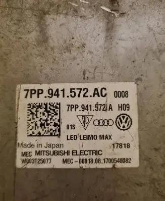 Audi Q5 SQ5 Headlight ballast module Xenon 7PP941572A W003T25077 7PP941572AC