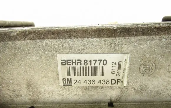 Opel Zafira A Intercooler radiator 24436438DF