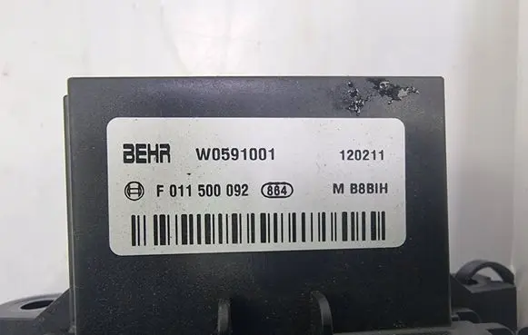 Peugeot Boxer Heater blower motor/fan resistor F011500092