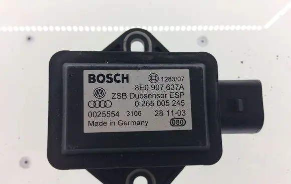 Audi A6 S6 C5 4B ESP acceleration yaw rate sensor 8E0907637A 0265005248