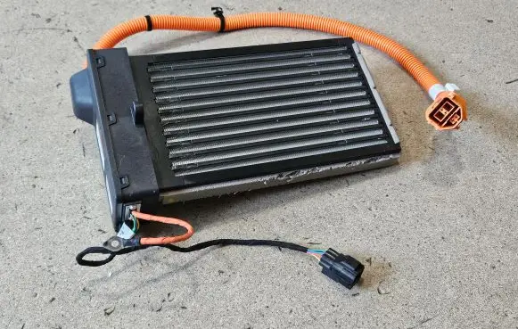 Electric cabin heater radiator