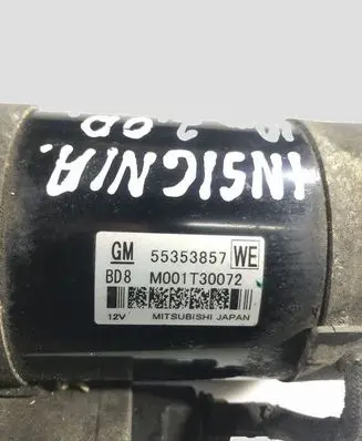 Opel Insignia A Starter motor 55353857 M001T30072