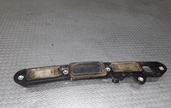 Trunk door license plate light bar