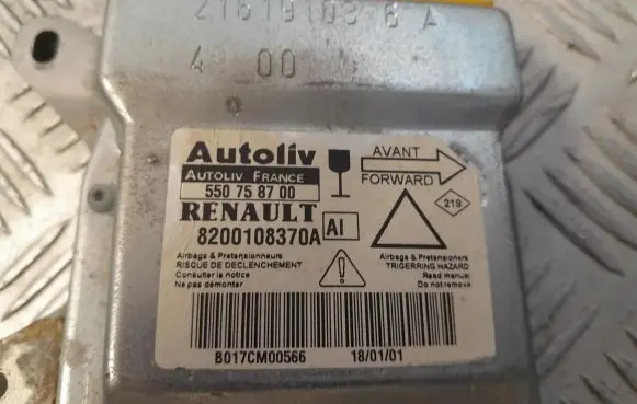 Renault Laguna II Airbag control unit/module 8200108370A 216191036A