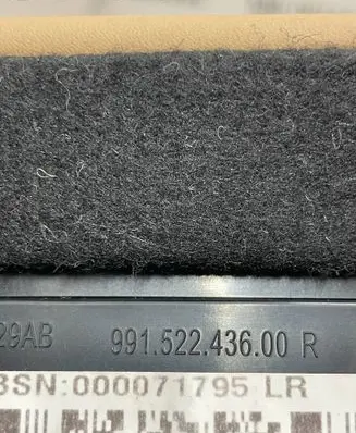 Porsche 911 991 Rear seat 99152243600 000071795