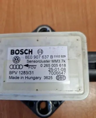 Audi A6 S6 C6 4F ESP acceleration yaw rate sensor 8E0907637B 7006647 0265005618
