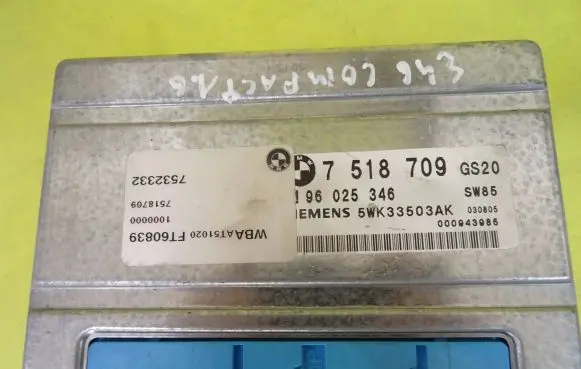 BMW 3 E46 Gearbox control unit/module 5WK33503AK 7518709