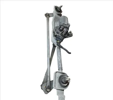 Front wiper linkage and motor