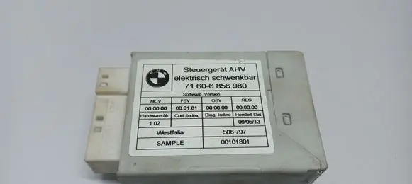 BMW 3 F30 F35 F31 Tow bar trailer control unit/module 71606856980
