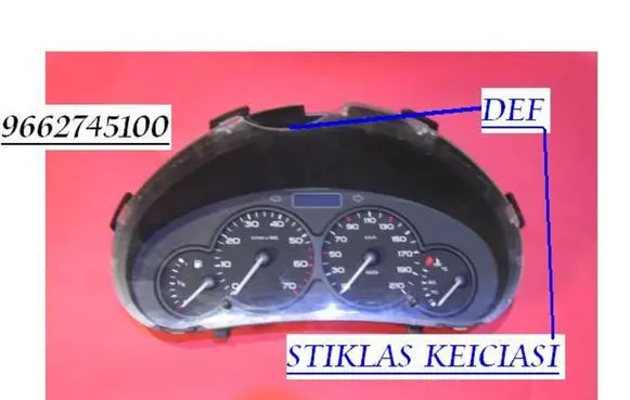 Peugeot Partner Speedometer (instrument cluster) 9662745100