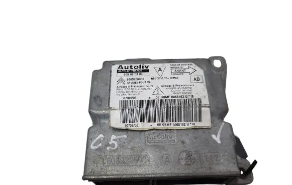 Citroen C5 Airbag control unit/module 9665266080 608990300