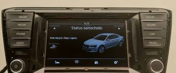 Skoda Superb B8 (3V) Screen/display/small screen 3V0919605 AAH46000 QFSD401