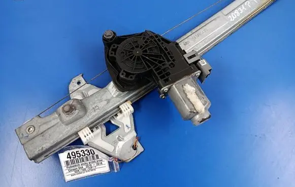 Front door window regulator with motor