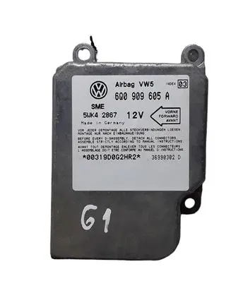 Volkswagen Golf IV Airbag control unit/module 6q0909605