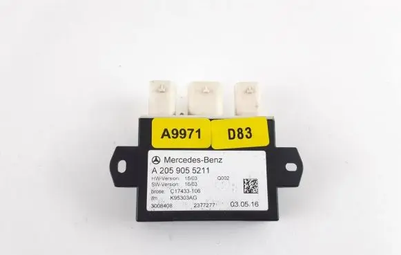 Mercedes-Benz C W205 Tailgate/trunk control unit/module A2059055211 C17433106 K95303AG