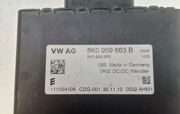 Audi A4 S4 B8 8K Other control units/modules 8K0959663B 8K0959663