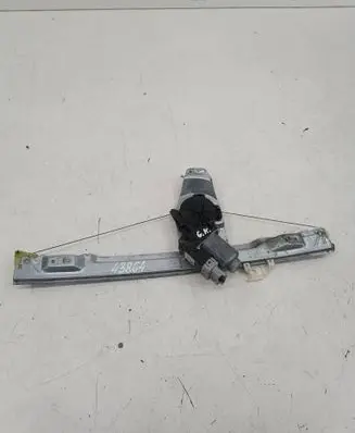 Rear door window regulator with motor