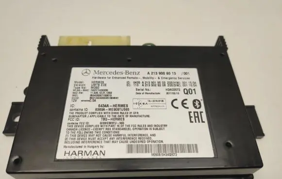 Mercedes-Benz C W205 Bluetooth control unit module A2139008013