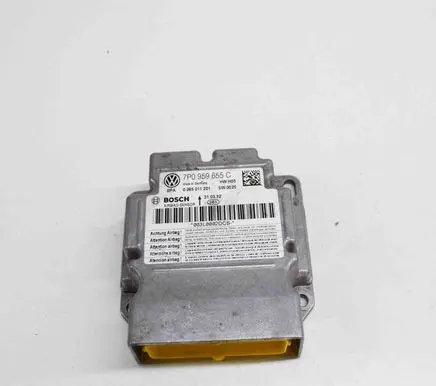 Volkswagen Touareg II Airbag control unit/module 0285011201 7P0959655C