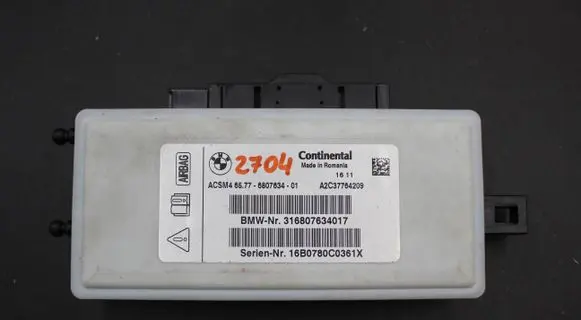 BMW X3 F25 Airbag control unit/module 6807634 A2C37764209 316807634017