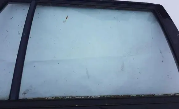 Rear door window glass