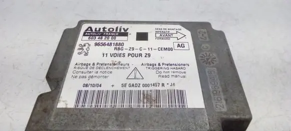 Peugeot 607 Airbag control unit/module 603482000 9656481880