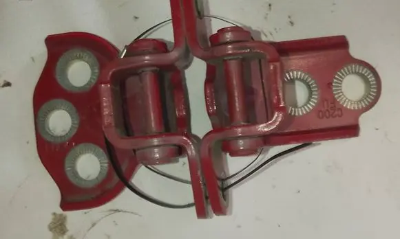 Front door hinge set
