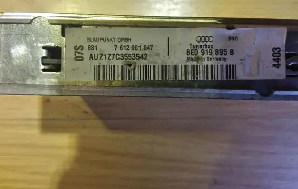 Audi A4 S4 B6 8E 8H GPS navigation control unit/module 8E0919895B AUZ1Z7C3553542