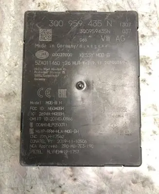 Volkswagen Golf VII Keyless (KESSY) go control unit/module 3Q0959435N-BILI 3Q0959435N
