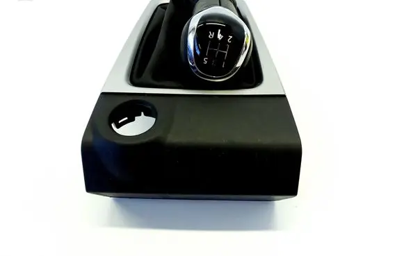 Gear lever shifter trim leather/knob