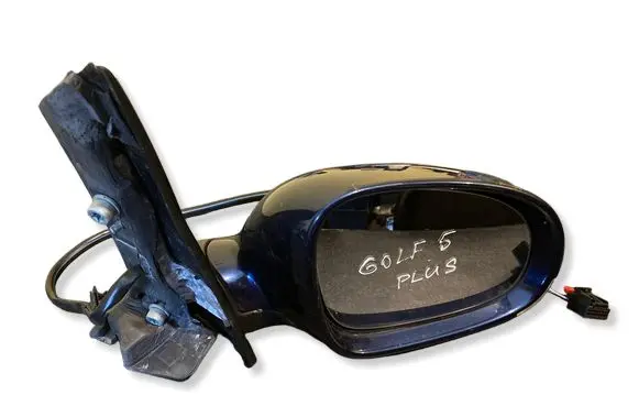 Volkswagen Golf Plus Front door electric wing mirror 076014