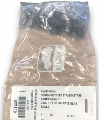 Skoda Fabia Mk3 (NJ) Headlight washer spray nozzle 6V0955966A