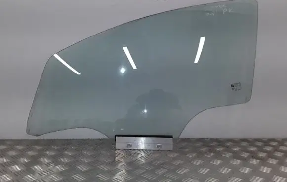 Opel Corsa D Front door window glass four-door 43R001142 DOT249AS2M235