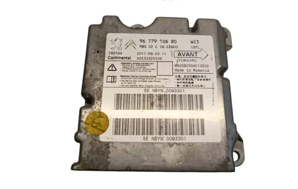 Peugeot 508 Airbag control unit/module 9677910680