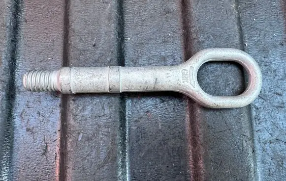 Towing hook eye