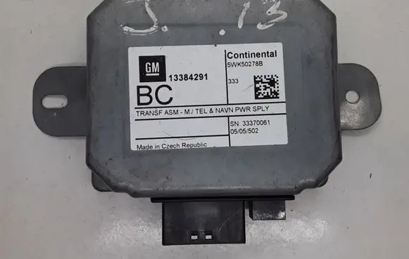 Opel Astra J GPS navigation control unit/module 13384291 GM13384291BC 5WK50278B