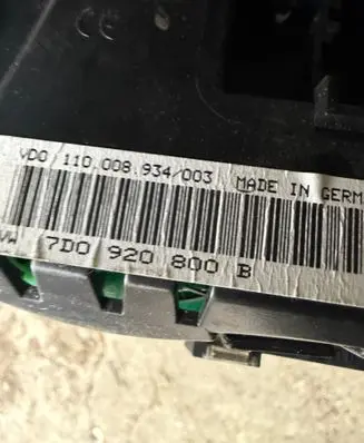 Volkswagen Transporter - Caravelle T4 Speedometer (instrument cluster) 7D0920800B 110008934003