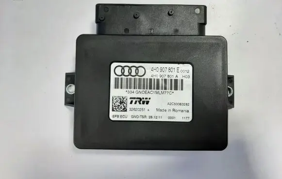 Audi A6 S6 C7 4G Rear brake EMF control unit/module 4H0907801A 4H0907801E