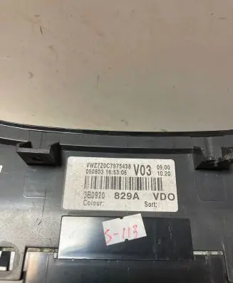 Volkswagen PASSAT B5 Speedometer (instrument cluster) 8007861080 789022