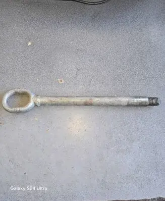 Towing hook eye