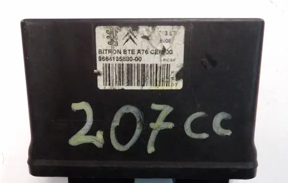 Peugeot 207 CC Other control units/modules 9664135880