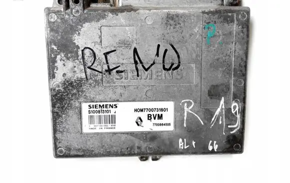Renault 19 Engine control unit/module 7700731801