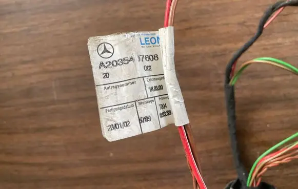 Mercedes-Benz C W203 Front door wiring loom A2035407608