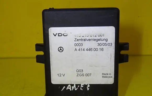 Mercedes-Benz Vaneo W414 Door central lock control unit/module A4144460016 410215012001