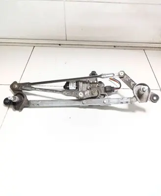 Front wiper linkage and motor
