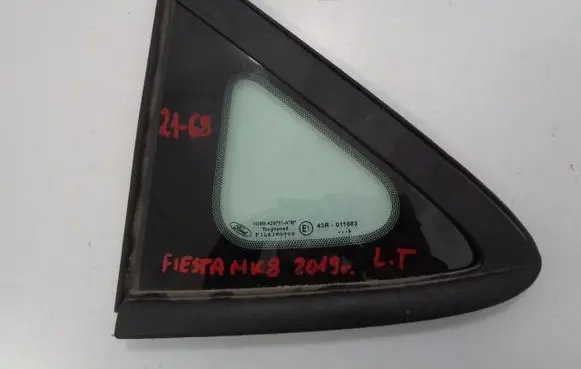 Rear vent window glass