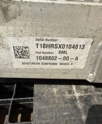Tesla Model X Rear subframe 104880200A
