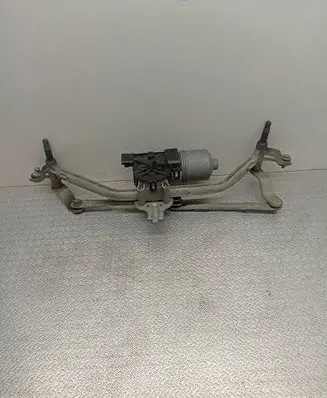 Front wiper linkage and motor