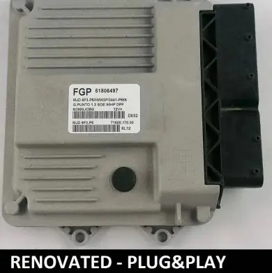 Fiat Punto (199) Engine control unit/module ECU 51806497 7160017000 60693JCBG